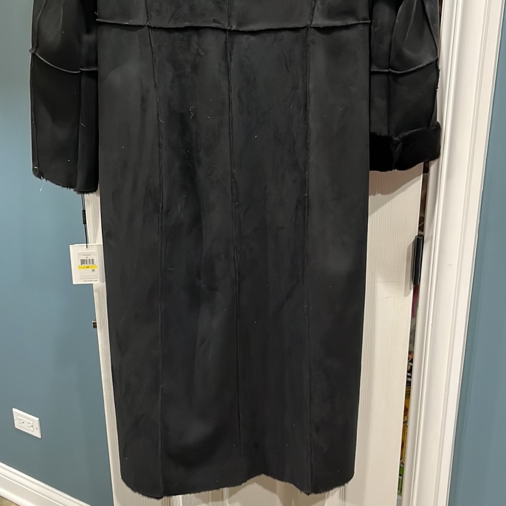 Calvin Klein black long coat, size M, NWT. - Picture 8 of 13